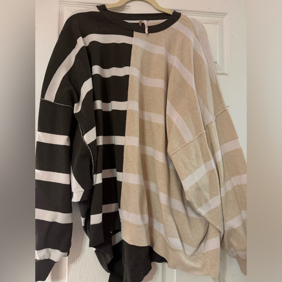 Free People Large oversized striped sweater - Picture 1 of 2